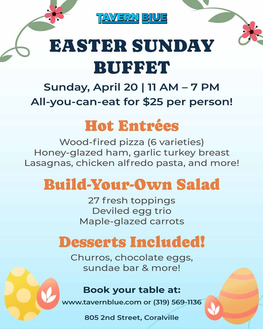 Tavern Blue Easter Sunday Buffet 2025