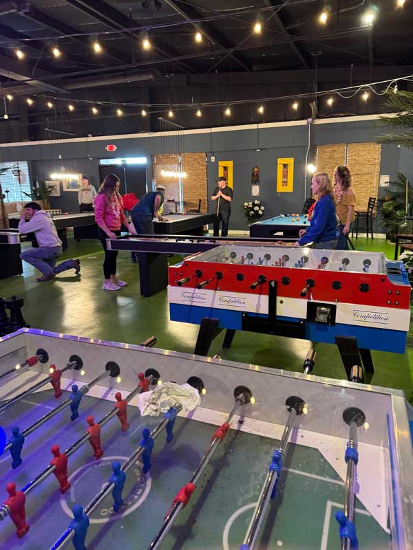 Fooseball table tiki yard